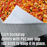 Aperturee - Aperturee Fallen Leaf Over The Ground Fabric Floor Backdrop